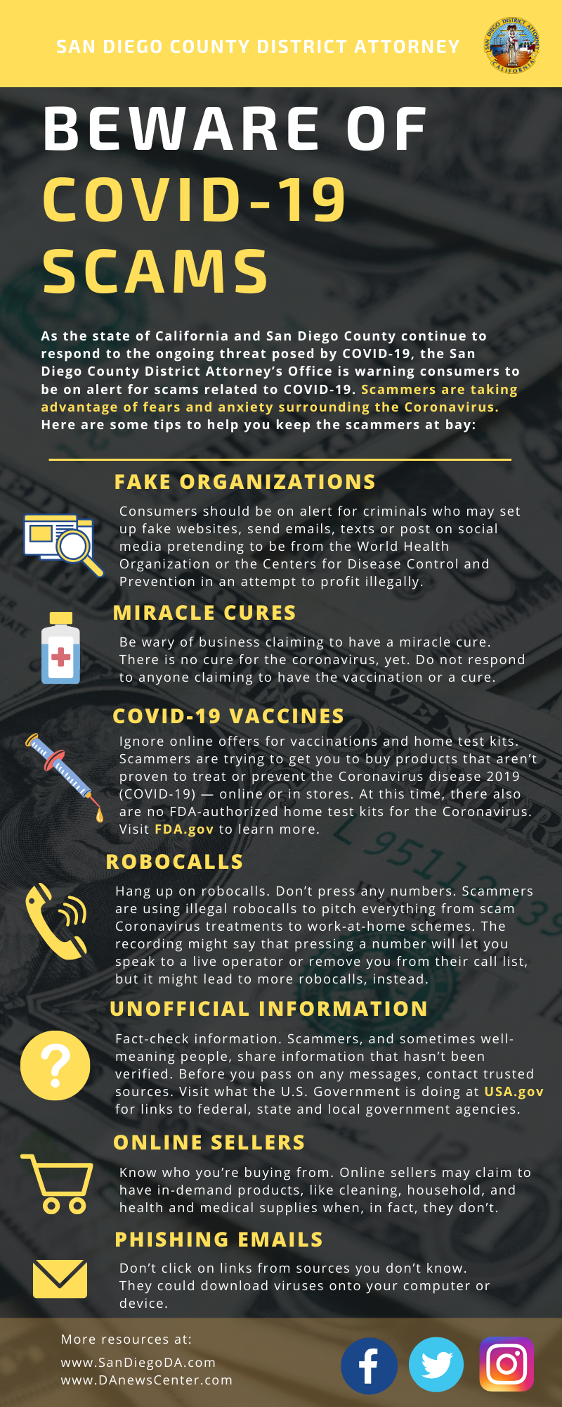 COVID19 Scams1 Graphic